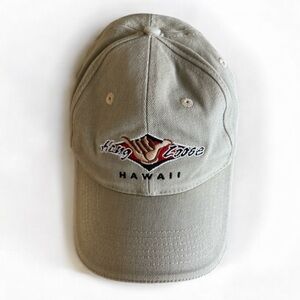 Hang Loose Hawaii Headwear Embroidered Baseball Ball Cap Light Gray Hat NWOT